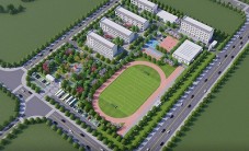 湖北荆州市监利县小学绿化景观设计 (2图)